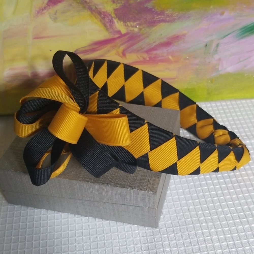 Grosgrain Ribbon Woven Headband (1inch) headband.
